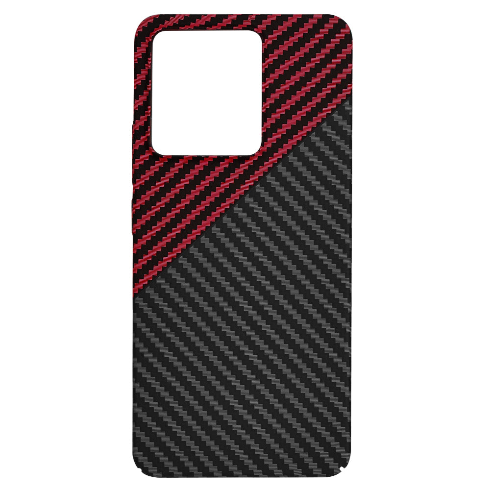 Husa pentru Xiaomi Redmi Note 13 4G, Techsuit, Carbonite FiberShell, Neagra Rosie