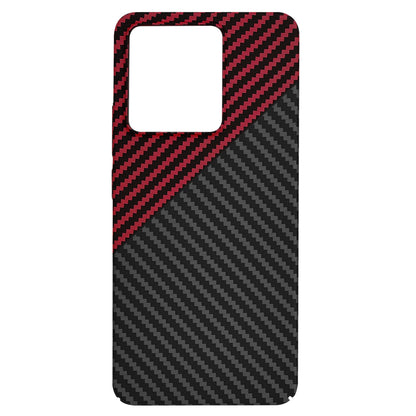 Husa pentru Xiaomi Redmi Note 13 4G, Techsuit, Carbonite FiberShell, Neagra Rosie
