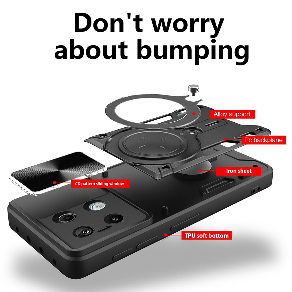 Husa pentru Xiaomi Redmi Note 13 5G, Techsuit, CamGuard Pro, Neagra