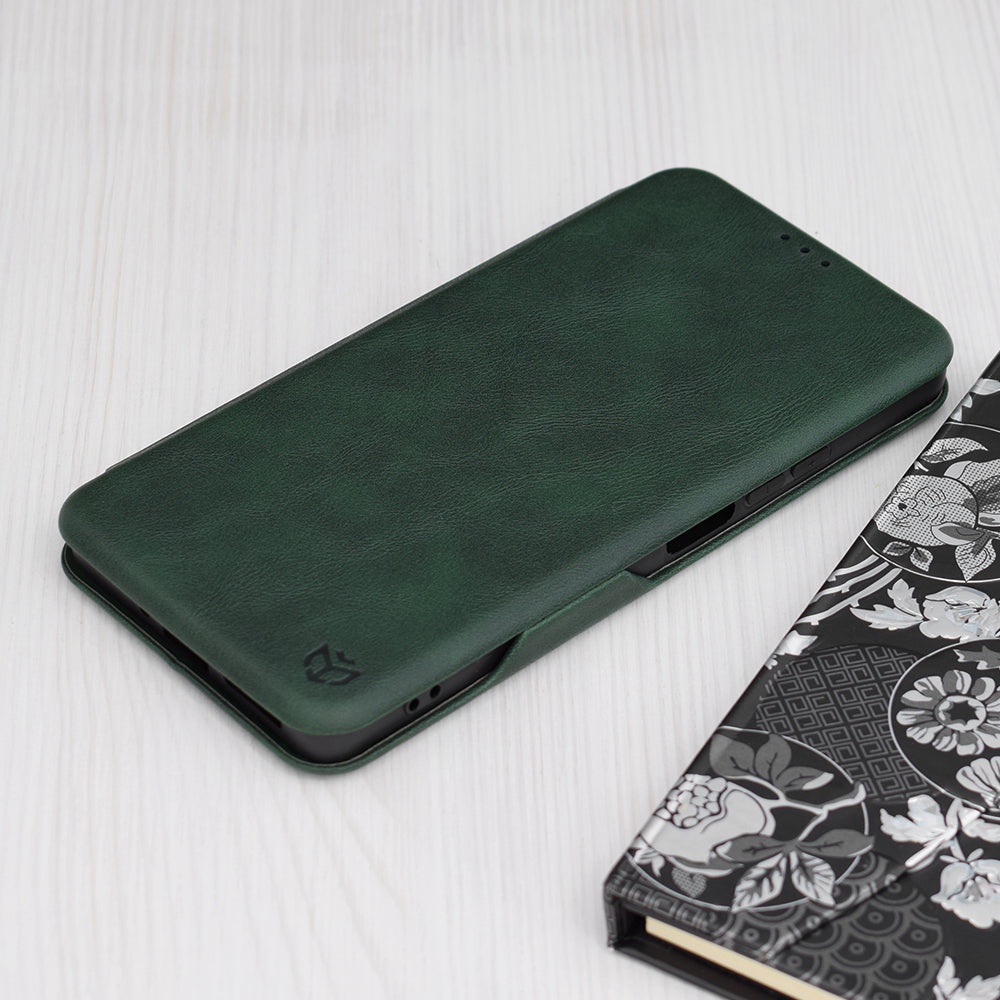 Husa pentru Xiaomi Redmi Note 13 5G, Techsuit, Safe Wallet Plus, Verde