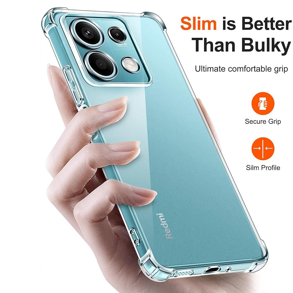 Husa pentru Xiaomi Redmi Note 13 5G, Techsuit, Shockproof Clear, Transparenta