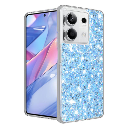 Husa pentru Xiaomi Redmi Note 13 5G, Techsuit, Sparkly Glitter, Albastra