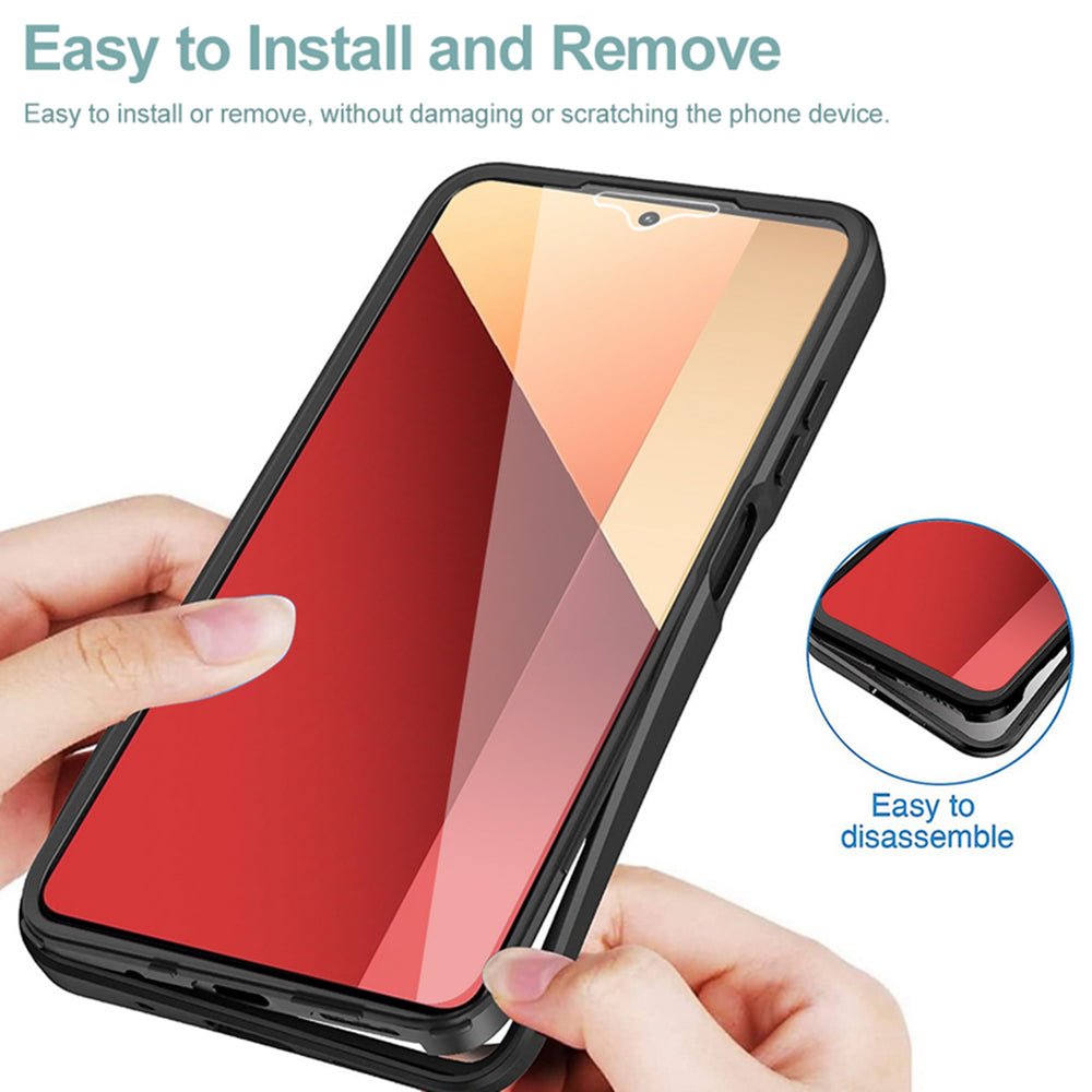 Husa pentru Xiaomi Redmi Note 13 Pro 4G / Poco M6 Pro 4G, Techsuit, ColorVerse 360, Neagra