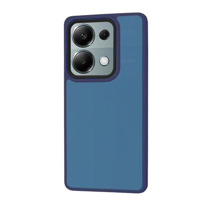 Husa pentru Xiaomi Redmi Note 13 Pro 4G / Poco M6 Pro 4G, Techsuit, HaloFrost, Bleumarin