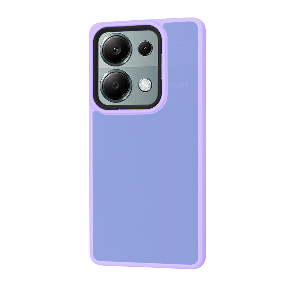 Husa pentru Xiaomi Redmi Note 13 Pro 4G / Poco M6 Pro 4G, Techsuit, HaloFrost, Mov Deschis