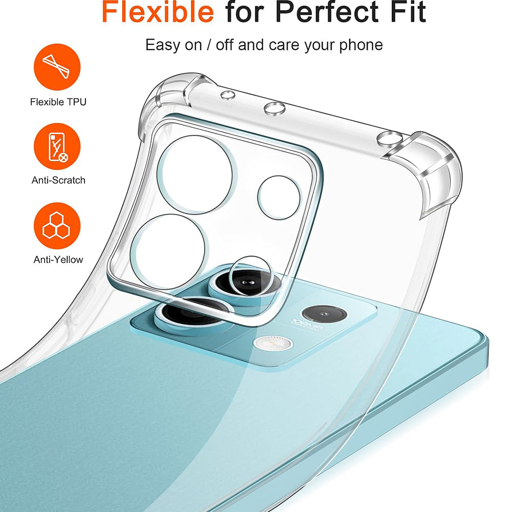 Husa pentru Xiaomi Redmi Note 13 Pro 4G / Poco M6 Pro 4G, Techsuit, Shockproof Clear, Transparenta