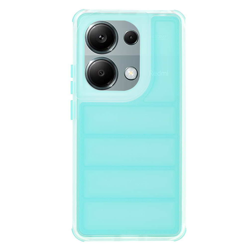 Husa pentru Xiaomi Redmi Note 13 Pro 4G / Poco M6 Pro 4G, Techsuit, Wave Shield, Turcoaz