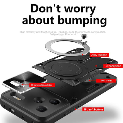 Husa pentru Xiaomi Redmi Note 13 Pro+, Techsuit, CamGuard Pro, Neagra