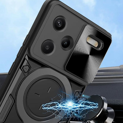 Husa pentru Xiaomi Redmi Note 13 Pro+, Techsuit, CamGuard Pro, Neagra