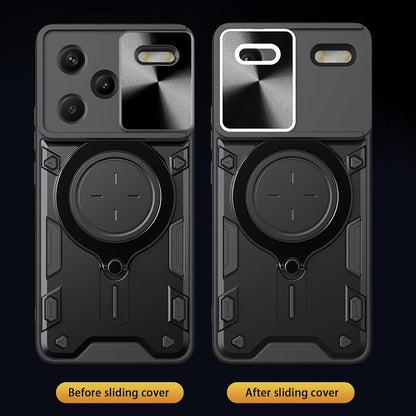 Husa pentru Xiaomi Redmi Note 13 Pro+, Techsuit, CamGuard Pro, Neagra