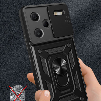 Husa pentru Xiaomi Redmi Note 13 Pro+, Techsuit, CamShield, Neagra