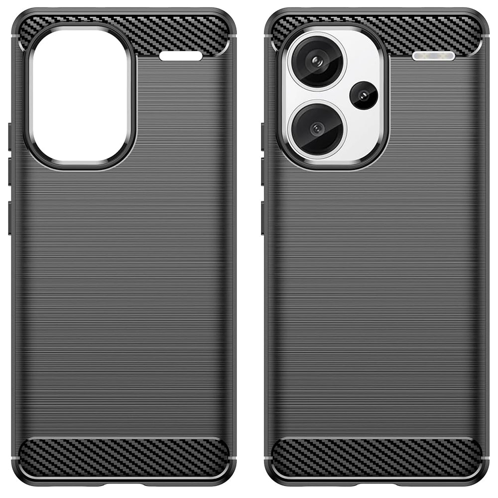 Husa pentru Xiaomi Redmi Note 13 Pro+, Techsuit, Carbon, Neagra