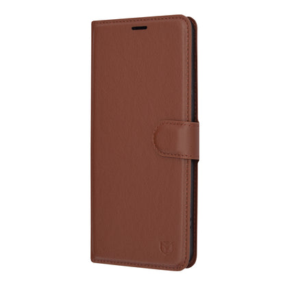 Husa pentru Xiaomi Redmi Note 13 Pro+, Techsuit, Leather Folio, Maro