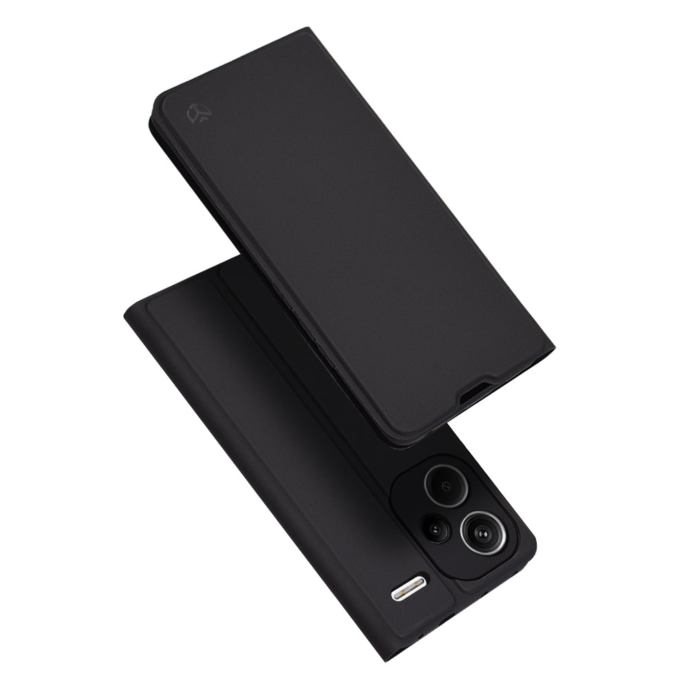 Husa pentru Xiaomi Redmi Note 13 Pro+, Techsuit, Magskin Book, Neagra