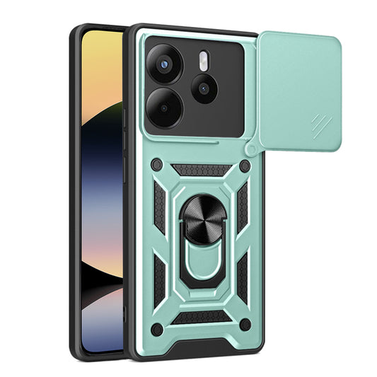 Husa pentru Xiaomi Redmi Note 14 4G (Regional), Techsuit, CamShield, Verde