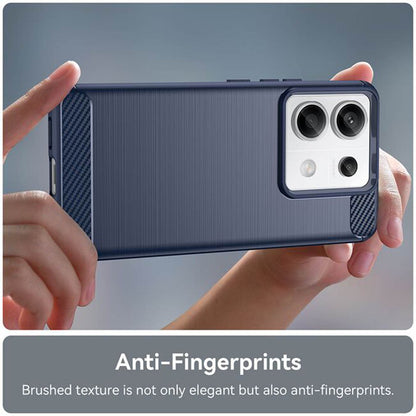 Husa pentru Xiaomi Redmi Note 14 4G (Regional), Techsuit, Carbon, Albastra