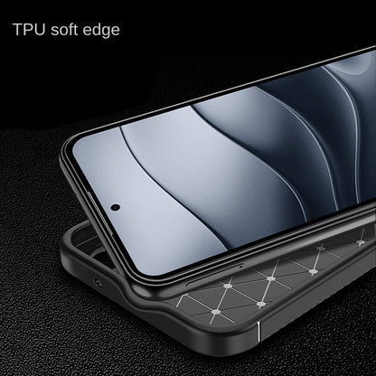 Husa pentru Xiaomi Redmi Note 14 4G (Regional), Techsuit, CarbonFiber, Neagra