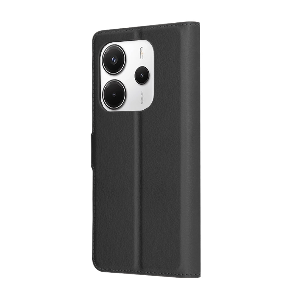 Husa pentru Xiaomi Redmi Note 14 4G (Regional), Techsuit, Leather Folio, Neagra