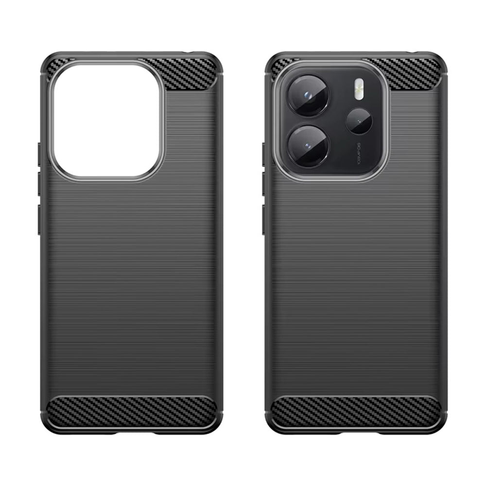 Husa pentru Xiaomi Redmi Note 14 4G (Standard), Techsuit, Carbon, Neagra