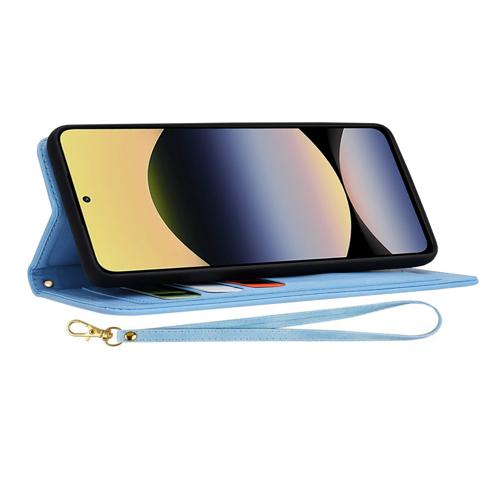 Husa pentru Xiaomi Redmi Note 14 4G (Standard), Techsuit, FlipCraft, Bleu