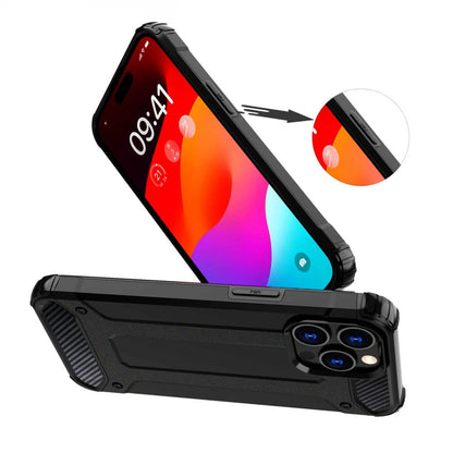 Husa pentru Xiaomi Redmi Note 14 4G (Standard), Techsuit, Hybrid Armor, Neagra