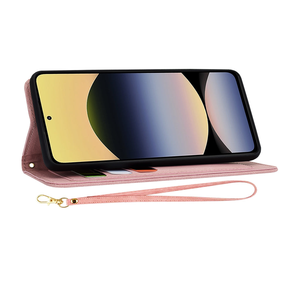 Husa pentru Xiaomi Redmi Note 14 5G, Techsuit, FlipCraft, Roz
