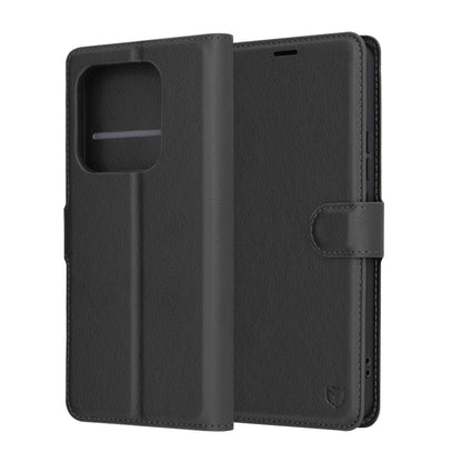 Husa pentru Xiaomi Redmi Note 14 5G, Techsuit, Leather Folio, Neagra