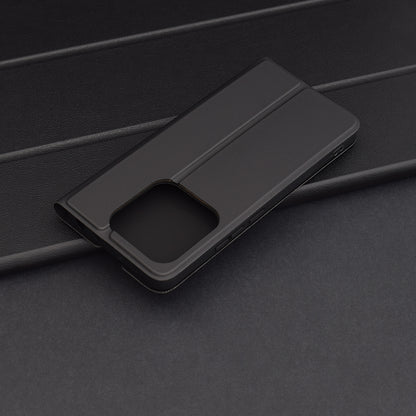 Husa pentru Xiaomi Redmi Note 14 5G, Techsuit, Magskin Book, Neagra