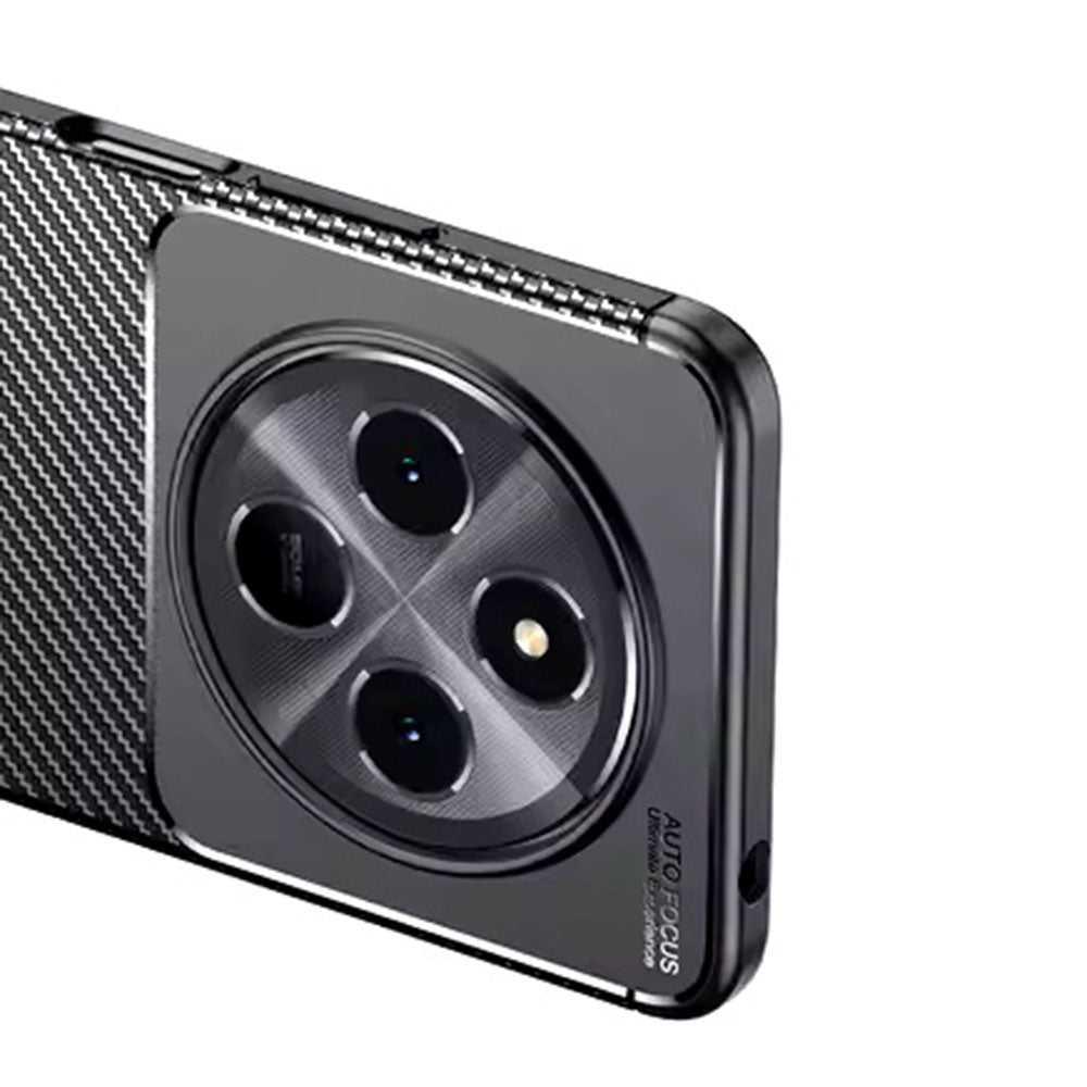 Husa pentru Xiaomi Redmi Note 14 Pro 4G, Techsuit, CarbonFiber, Neagra