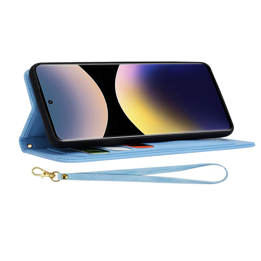 Husa pentru Xiaomi Redmi Note 14 Pro 4G, Techsuit, FlipCraft, Bleu