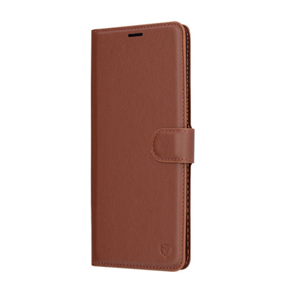Husa pentru Xiaomi Redmi Note 14 Pro 4G, Techsuit, Leather Folio, Maro