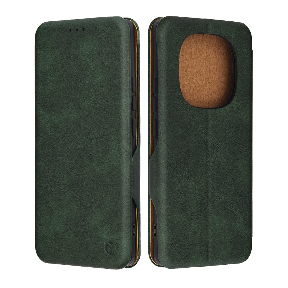 Husa pentru Xiaomi Redmi Note 14 Pro 4G, Techsuit, Safe Wallet Plus, Verde
