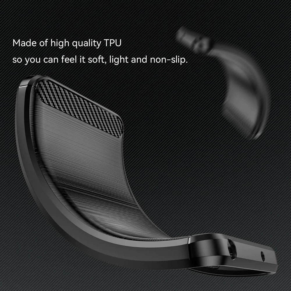 Husa pentru Xiaomi Redmi Note 14 Pro+ 5G, Techsuit, Carbon, Neagra