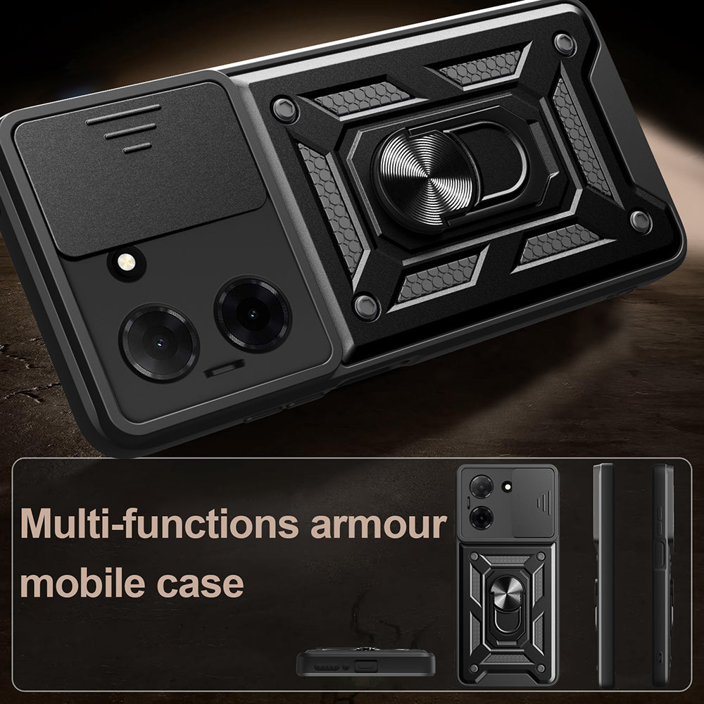 Husa pentru Xiaomi Redmi Note 15 Pro 4G, Techsuit, CamShield, Neagra