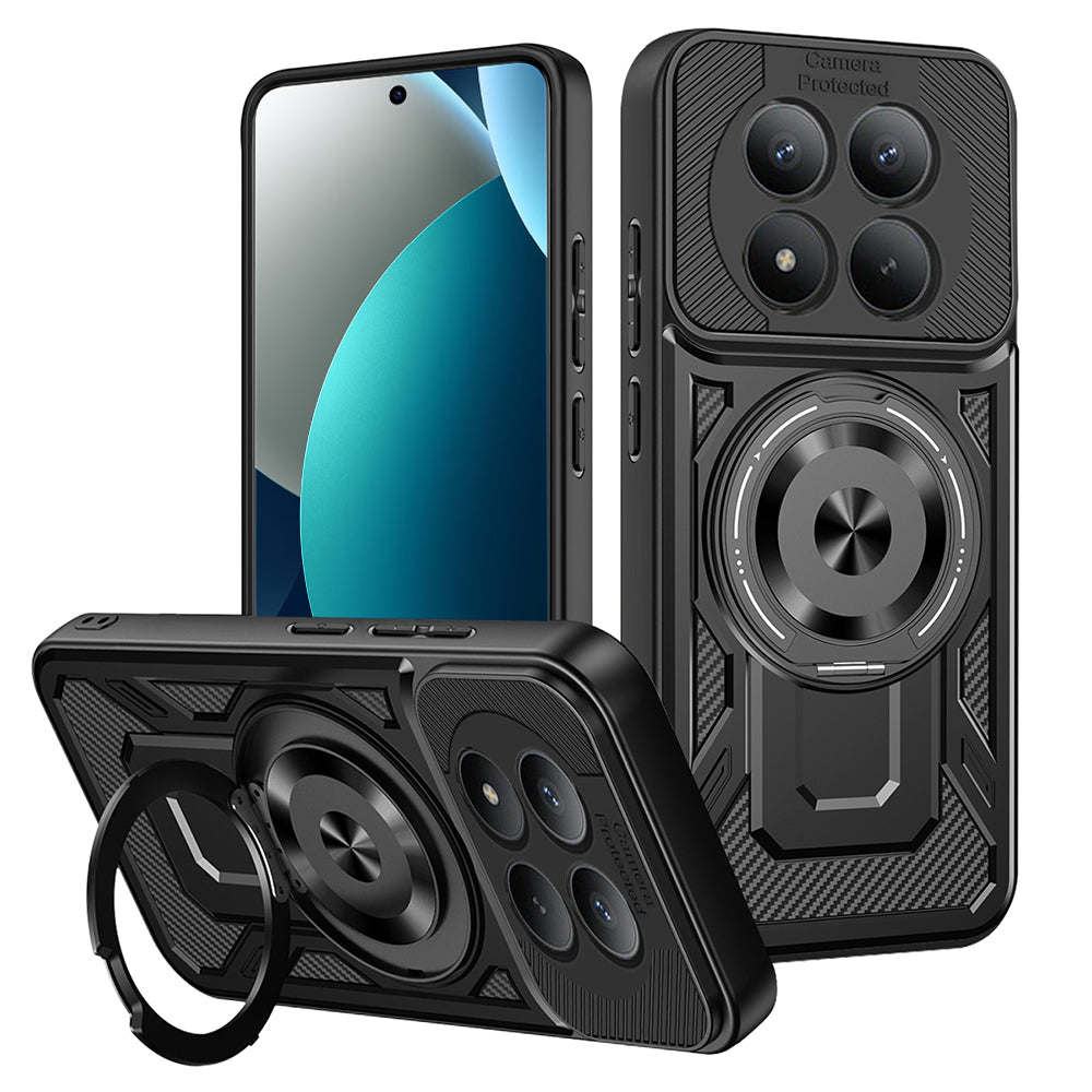 Husa pentru Xiaomi Redmi Note 15 Pro 4G, Techsuit, RuggedCam, Neagra