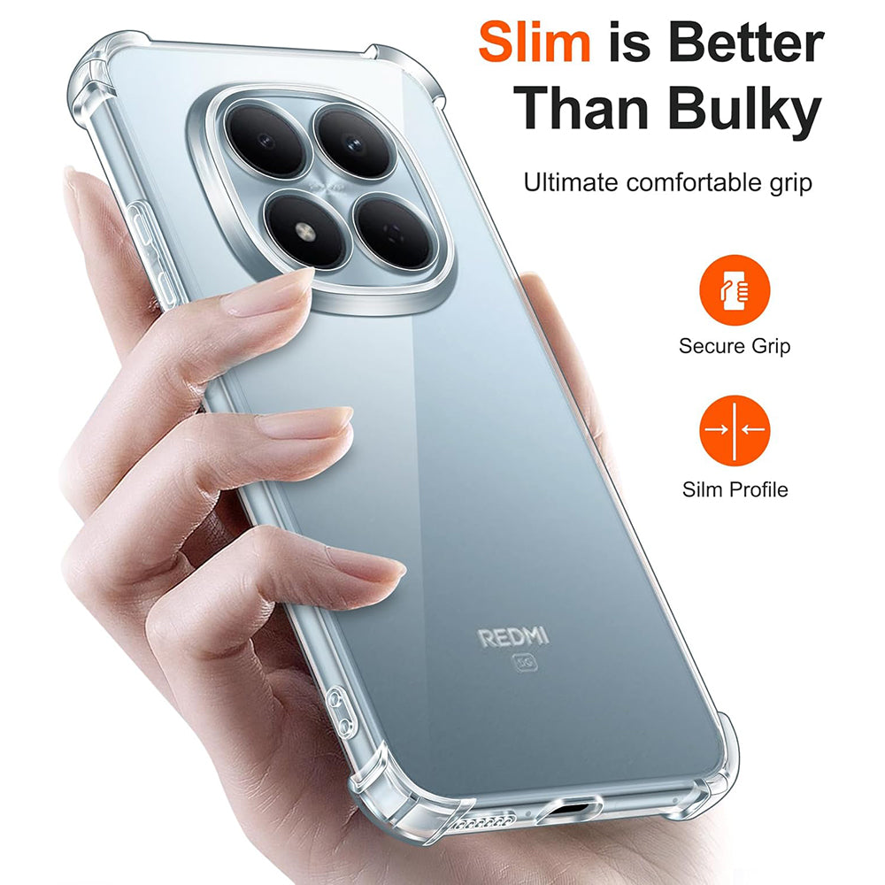 Husa pentru Xiaomi Redmi Note 15 Pro 4G, Techsuit, Shockproof Clear, Transparenta