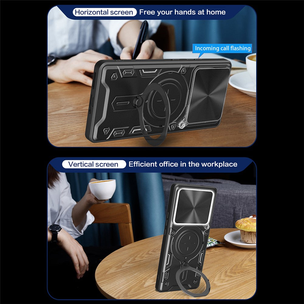 Husa pentru Xiaomi Redmi Note 15 Pro 5G, Techsuit, CamGuard Pro, Rosie