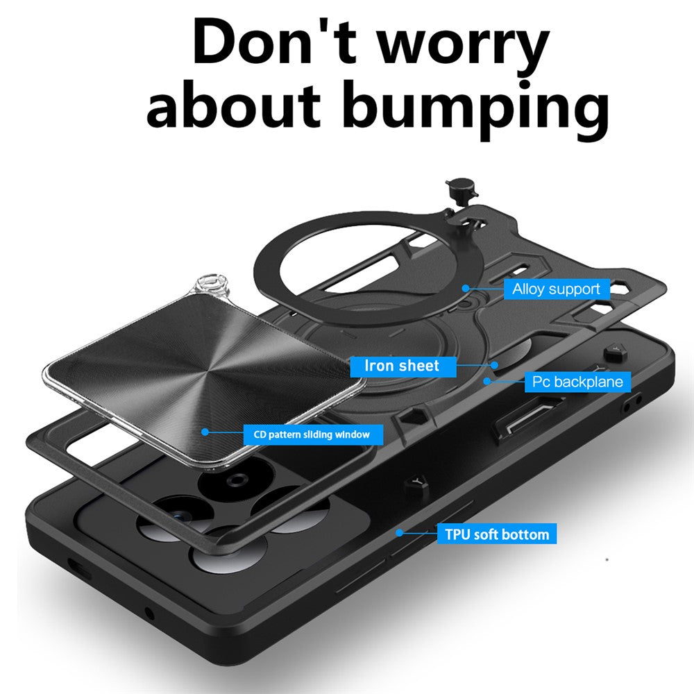 Husa pentru Xiaomi Redmi Note 15 Pro 5G, Techsuit, CamGuard Pro, Roz Aurie