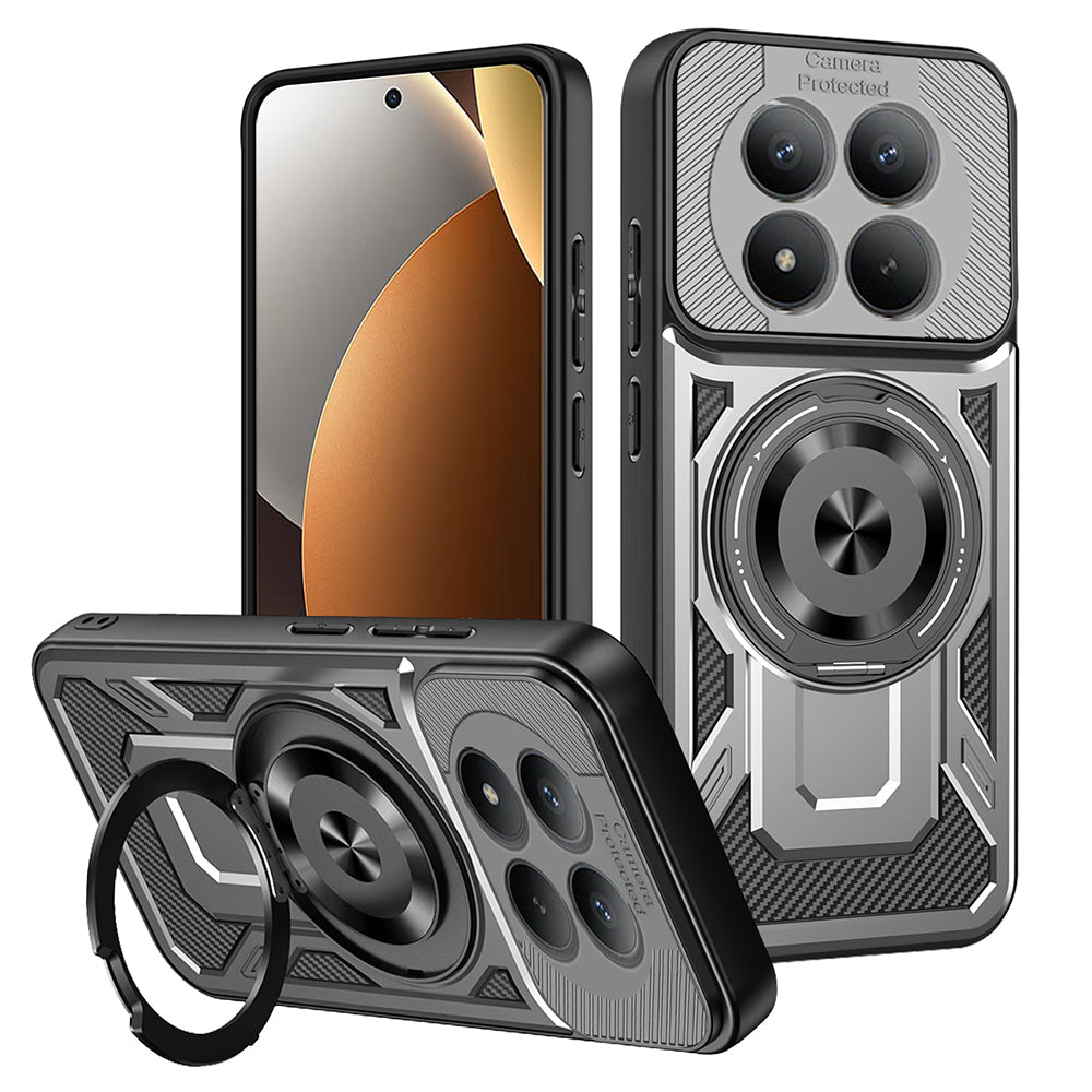 Husa pentru Xiaomi Redmi Note 15 Pro 5G, Techsuit, RuggedCam, Gri