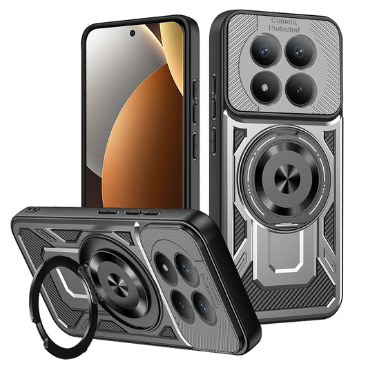 Husa pentru Xiaomi Redmi Note 15 Pro 5G, Techsuit, RuggedCam, Gri