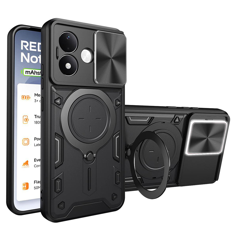 Husa pentru Xiaomi Redmi Note 17 4G / Note 17 5G, Techsuit, CamGuard Pro, Neagra