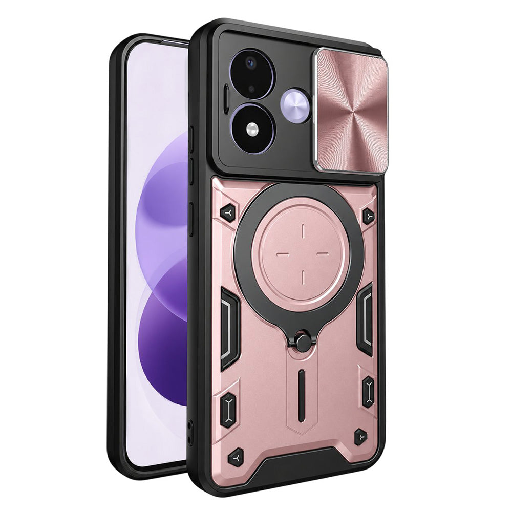 Husa pentru Xiaomi Redmi Note 17 4G / Note 17 5G, Techsuit, CamGuard Pro, Roz Aurie