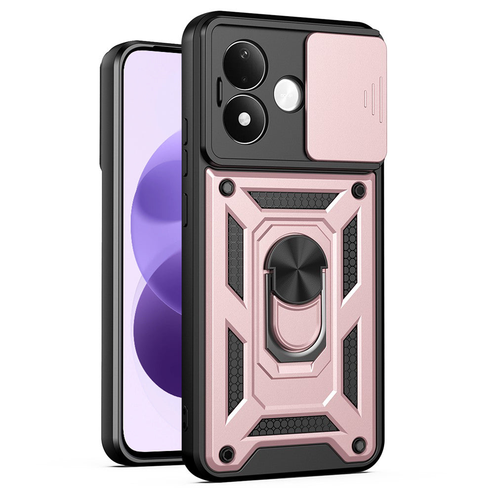 Husa pentru Xiaomi Redmi Note 17 4G / Note 17 5G, Techsuit, CamShield, Roz Aurie
