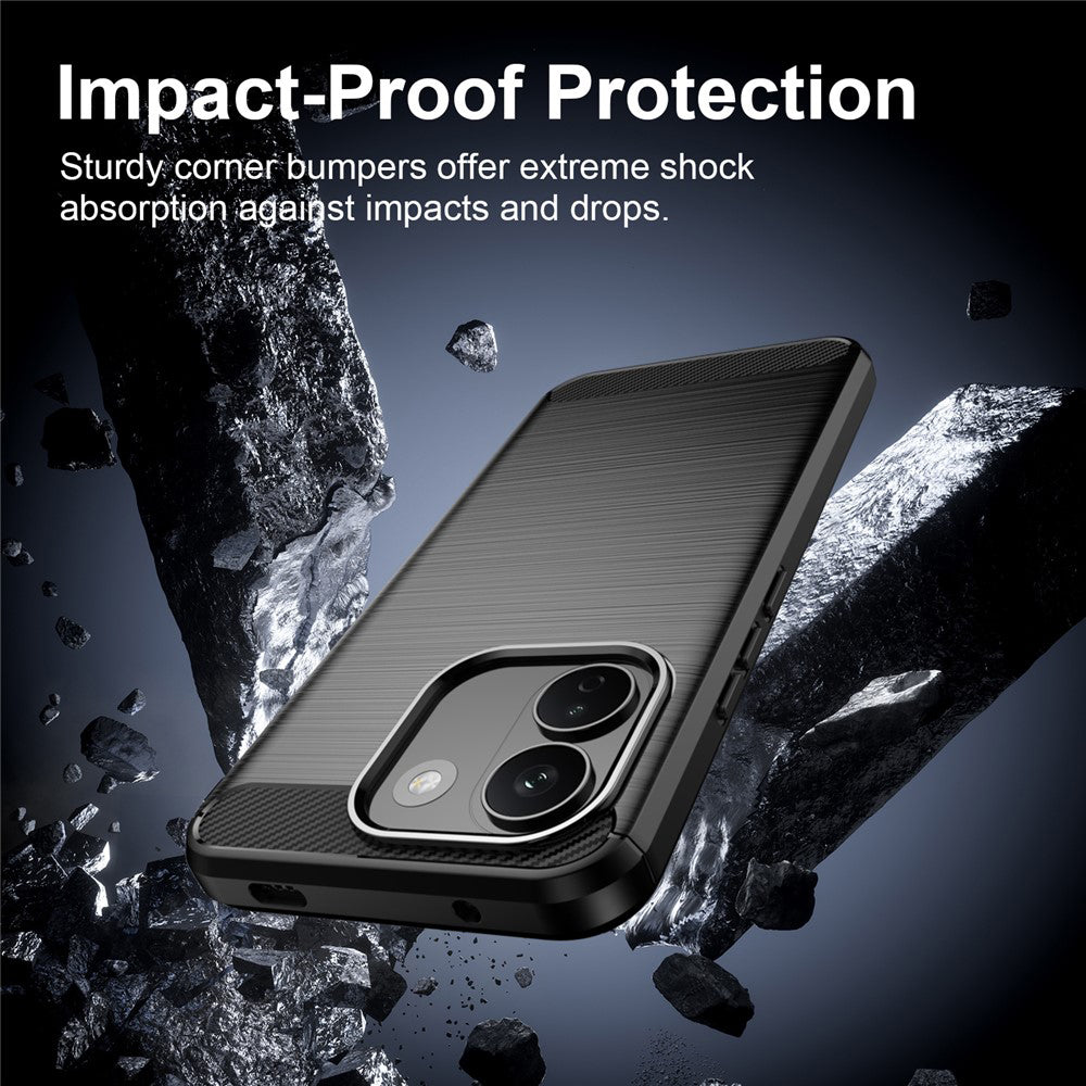 Husa pentru Xiaomi Redmi Note 17 Pro Max, Techsuit, Carbon, Neagra