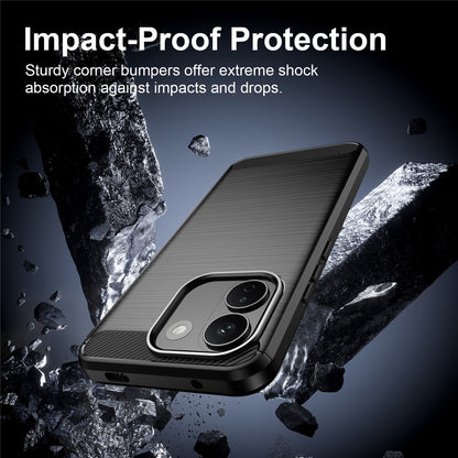 Husa pentru Xiaomi Redmi Note 17 Pro Max, Techsuit, Carbon, Neagra