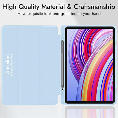 Husa pentru Xiaomi Redmi Pad 2 Pro, Techsuit, Flex Trifold, Bleu