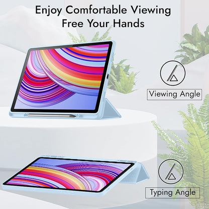 Husa pentru Xiaomi Redmi Pad 2 Pro, Techsuit, Flex Trifold, Bleumarin