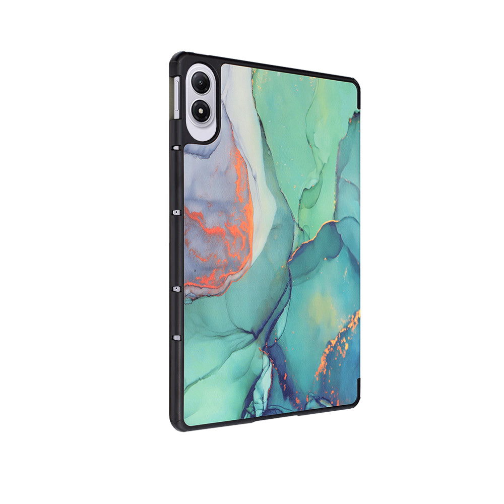Husa pentru Xiaomi Redmi Pad 2 Pro, Techsuit, FoldPro Green Time, Multicolor
