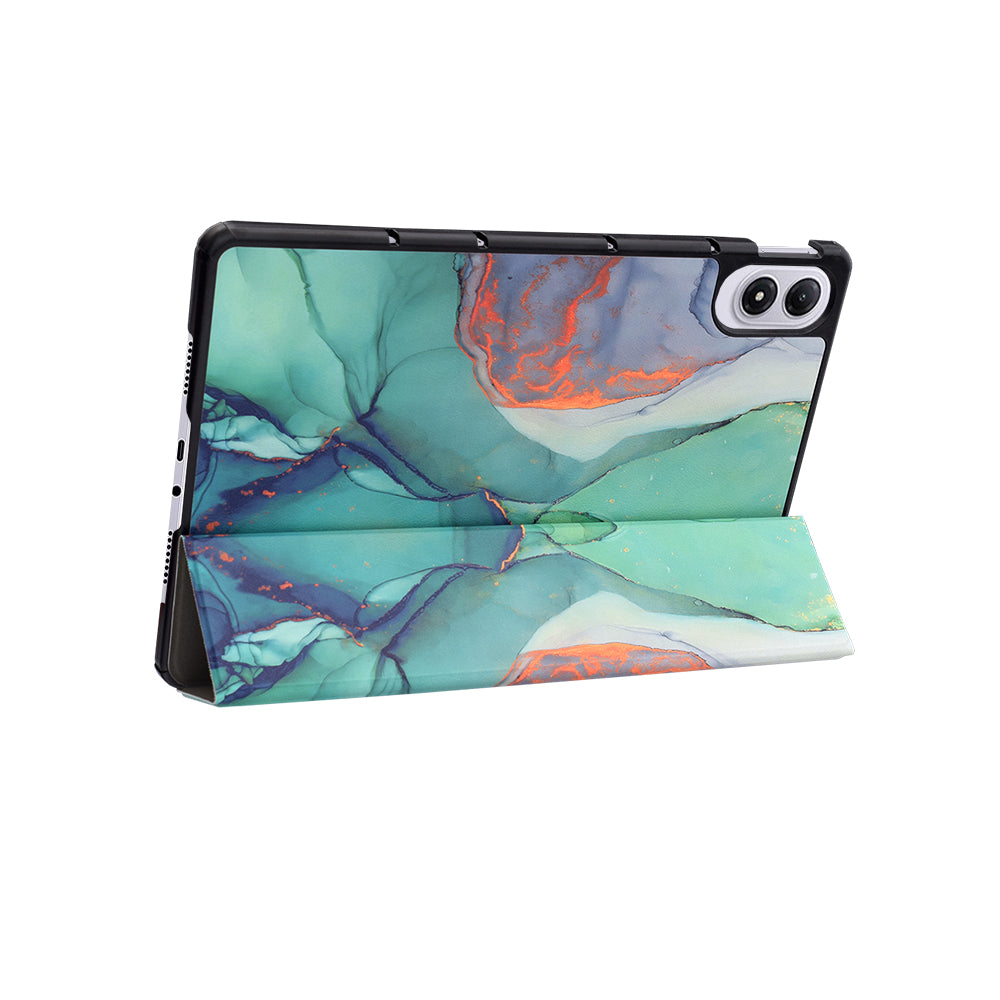 Husa pentru Xiaomi Redmi Pad 2 Pro, Techsuit, FoldPro Green Time, Multicolor