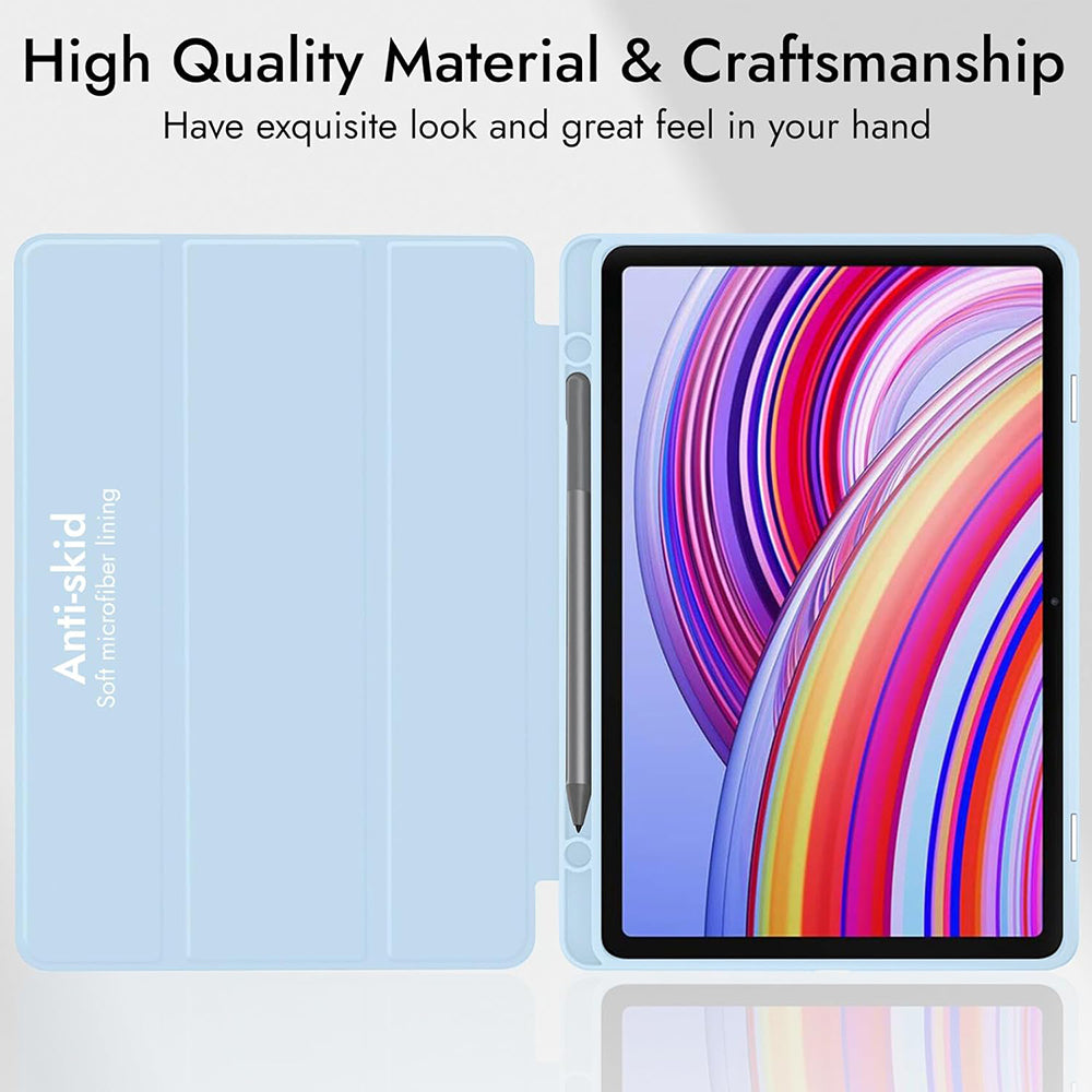 Husa pentru Xiaomi Redmi Pad Pro / Pad / Pad Pro 5G, Techsuit, Flex Trifold, Bleumarin